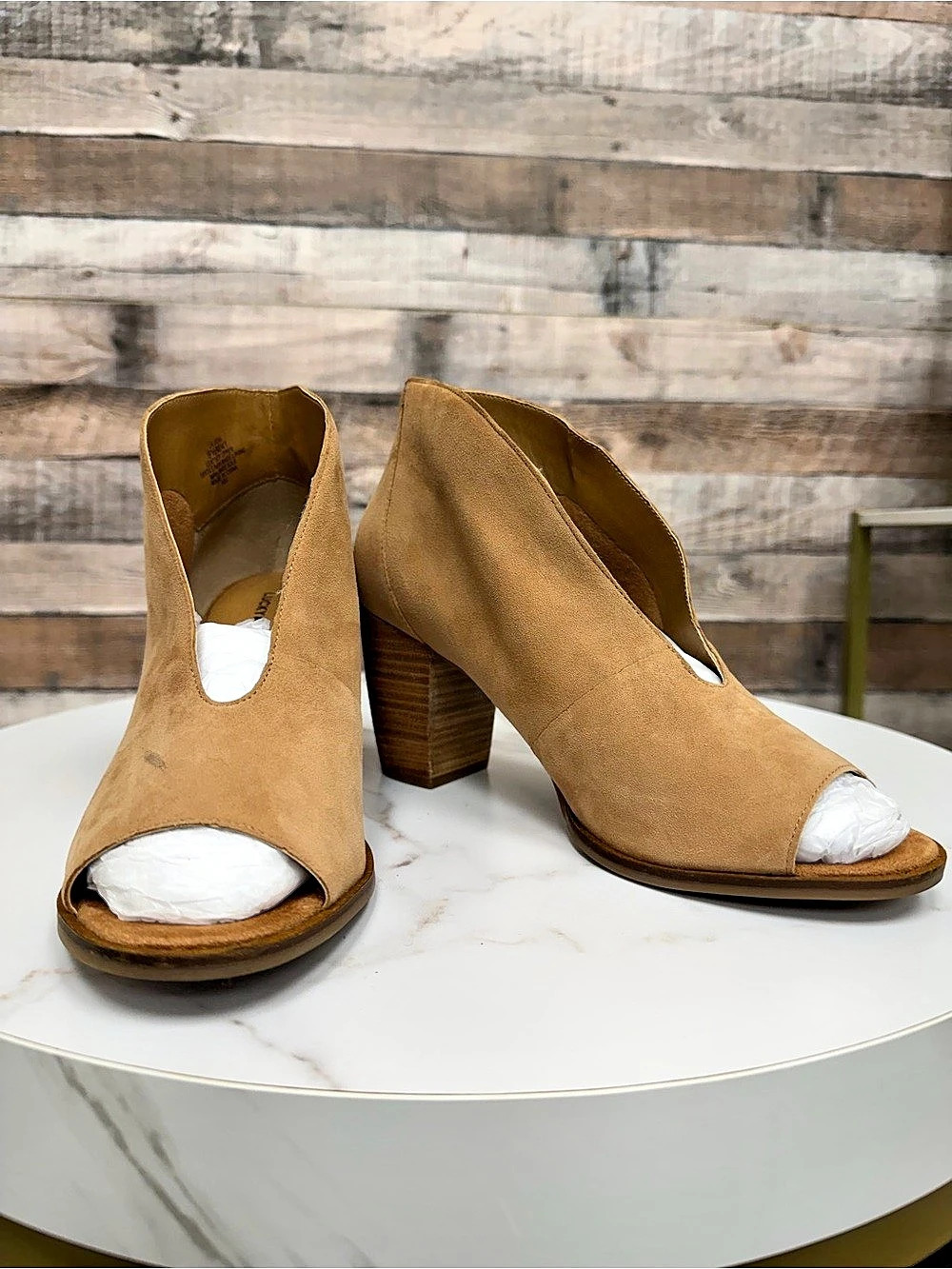 Lucky Brand Joal Tan Suede Ankle Bootie